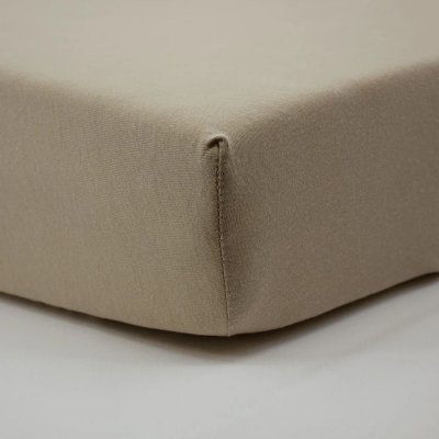 Drap housse taupe - 45x85x7cm