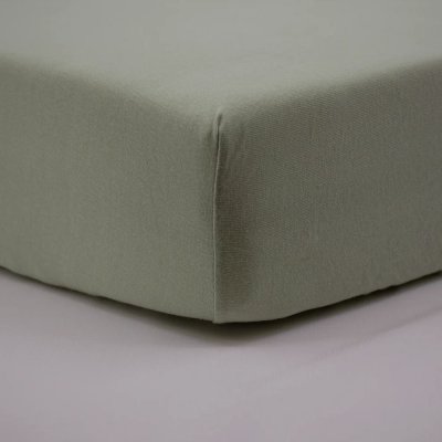 Drap housse vert amande - 45x85x7cm