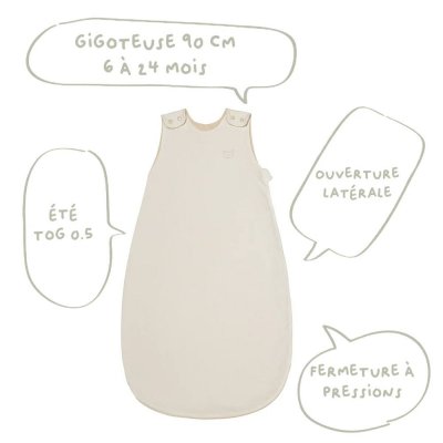 Gigoteuse été 6-24 mois sable ourson