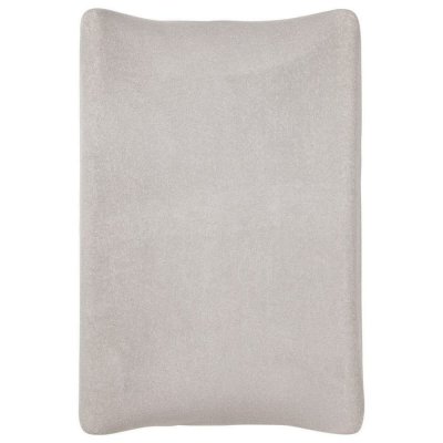 Housse matelas à langer 50 x 70 cm gris gaze de coton