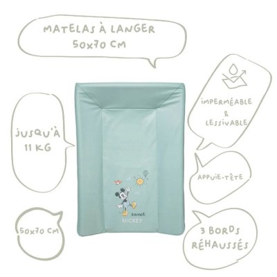 Matelas à langer luxe mickey - 50x70cm