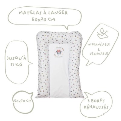 Matelas à langer flocons minnie - 50x70cm