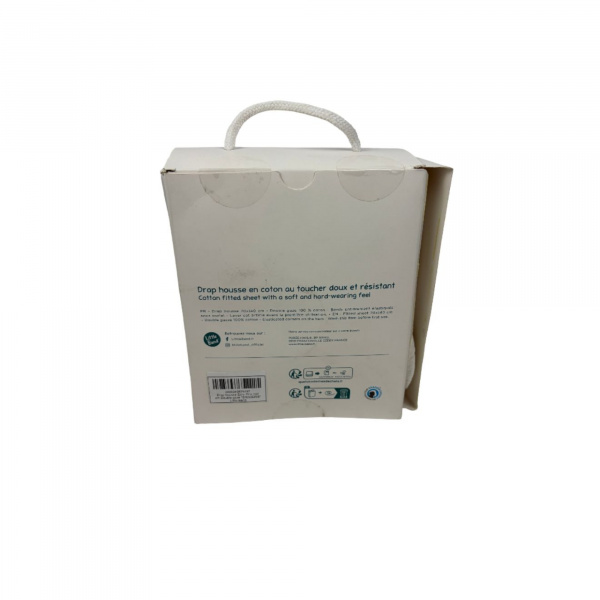 Les imparfaits - drap housse ecru 70 x 140 cm double gaze Little band