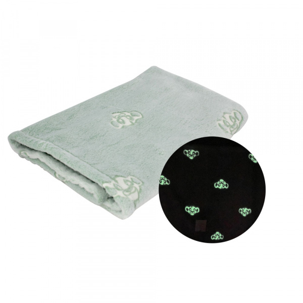 Couverture bi-matière phosphorescente 75 x 100 cm roi lion cosy Babycalin