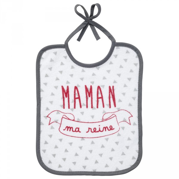 Lot de 5 bavoirs naissance message famille Babycalin