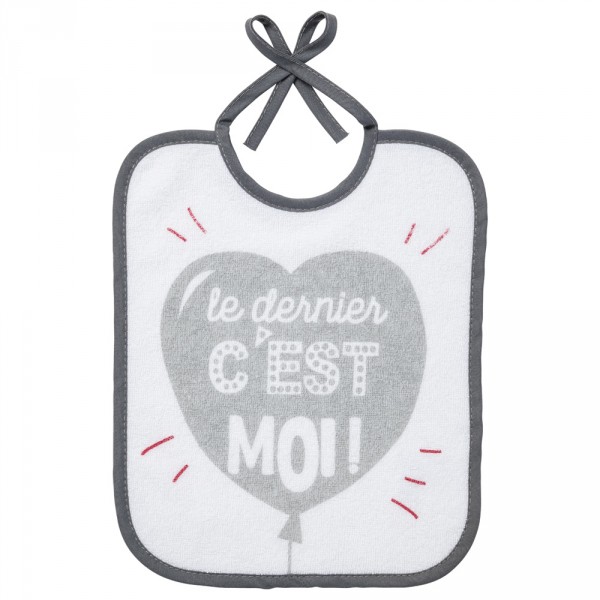 Lot de 5 bavoirs naissance message famille Babycalin