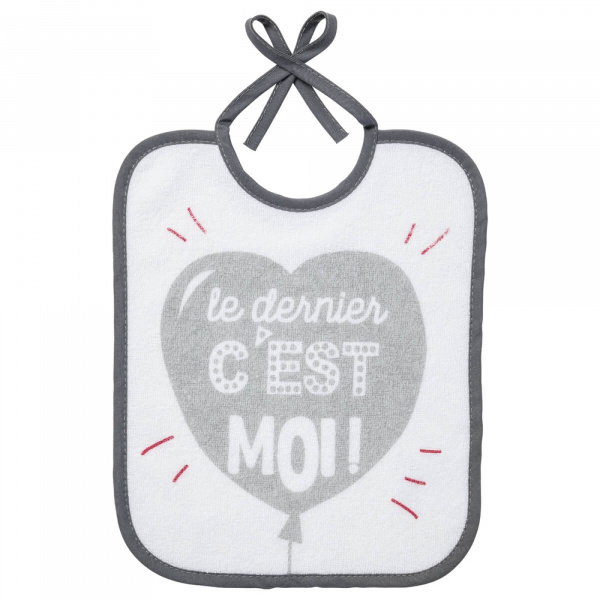 Lot de 5 bavoirs naissance message famille Babycalin