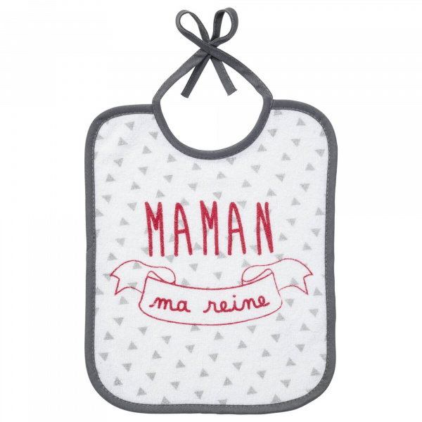 Lot de 5 bavoirs naissance message famille Babycalin