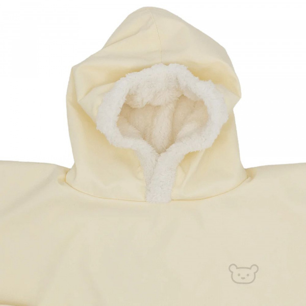 Poncho malin sable ours - 9/36 mois a pressions - tissu derperlant Babycalin