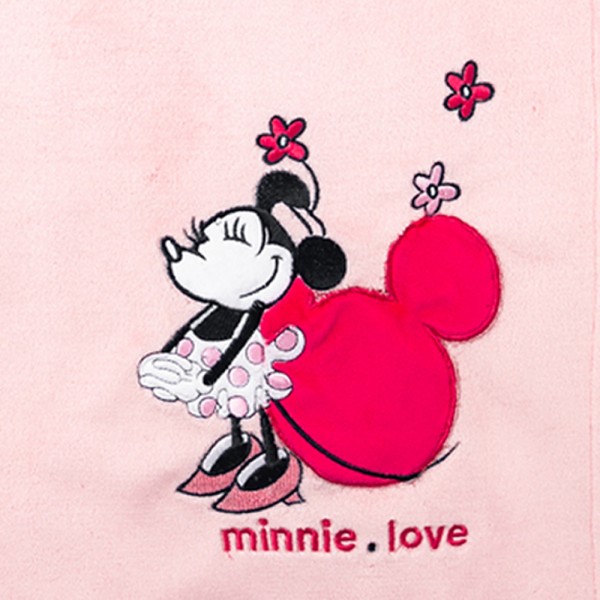 Couverture bi-matière 75 x 100 cm minnie confettis Babycalin