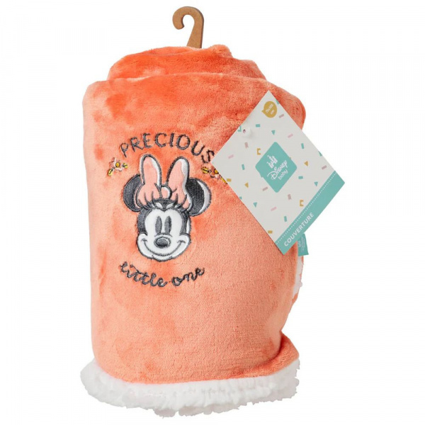 Couverture bi-matière minnie 75 x 100 cm Babycalin