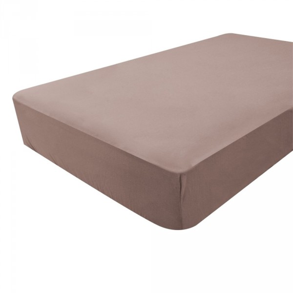 Drap housse taupe 40 x 80 cm Babycalin