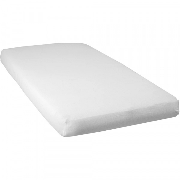 Drap housse berceau jersey bio 83x50 cm - blanc Babycalin