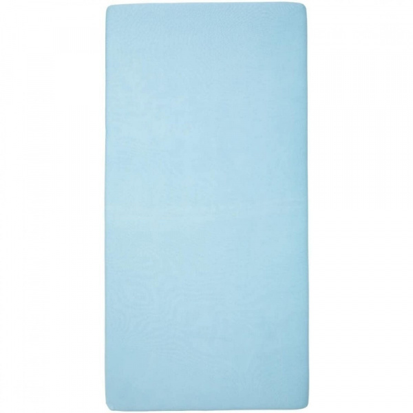 Lot de 2 draps housse 70x140 cm - plumes bleues Babycalin