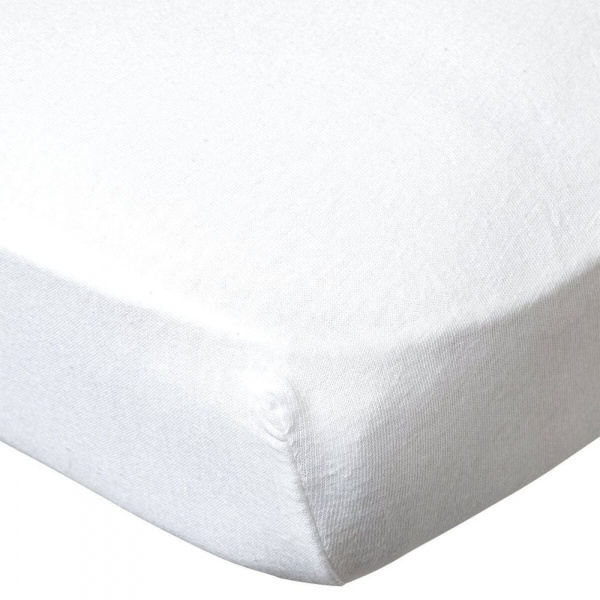 Drap housse blanc 60x120 cm jersey Little band