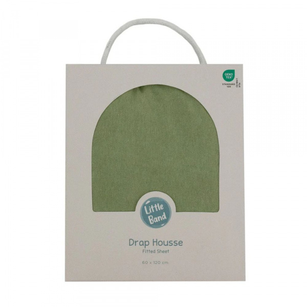 Drap housse 60x120 cm jersey Little band