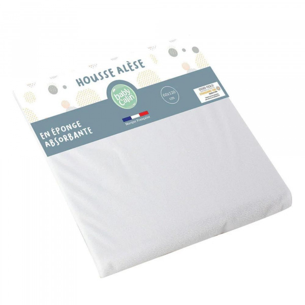 Pack matelas bébé climatisé + alèse blanc + drap housse blanc - 60 x 120 cm Babycalin