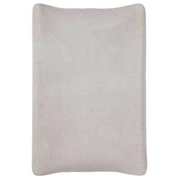 Housse matelas à langer 50 x 70 cm gris gaze de coton Little band
