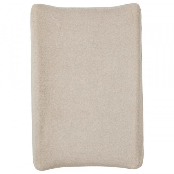Housse matelas à langer 50 x 70 cm taupe en gaze de coton Little band