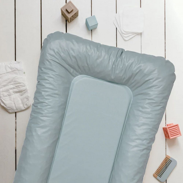 Matelas à langer flocons bleu / vert - 50x70cm Babycalin