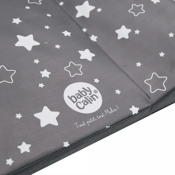 Matelas à langer luxe 50 x 70 cm étoile gris foncé Babycalin