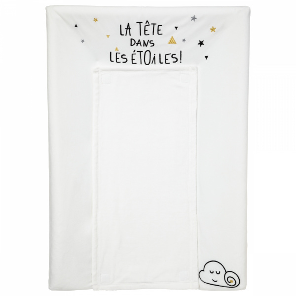 Matelas à langer + housse + serviette étoile filante Little band