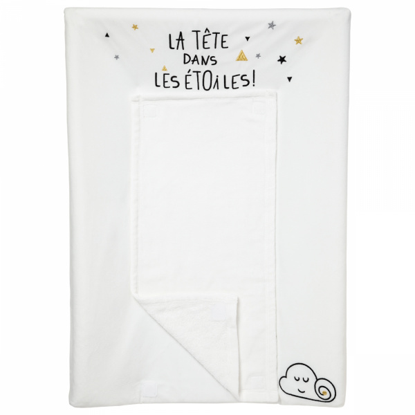 Matelas à langer + housse + serviette étoile filante Little band