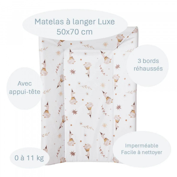 Matelas à langer luxe oies Little band