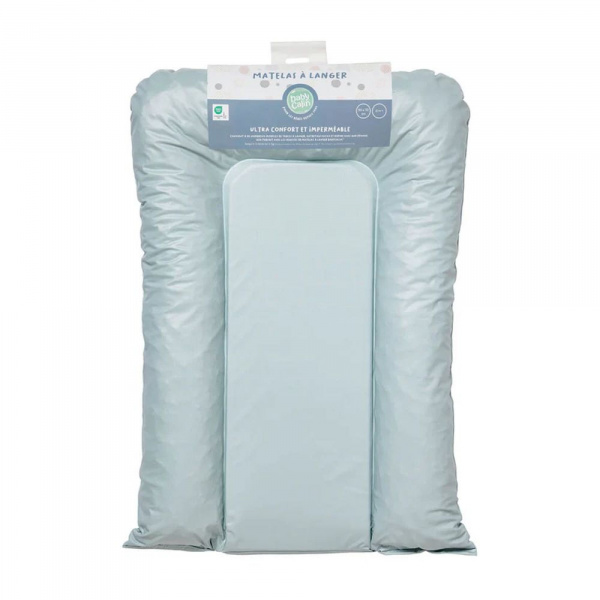 Matelas à langer flocons vert bleu - 50x70cm Little band