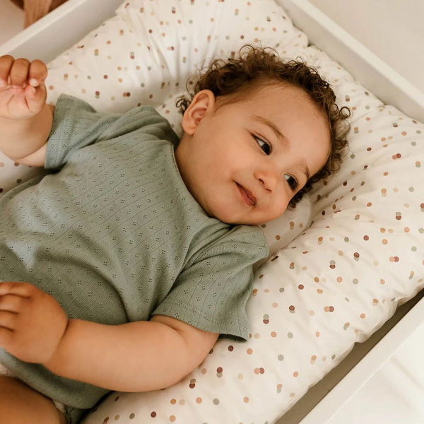 Matelas à langer flocons polka - 50x70cm Little band