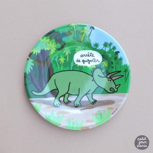Assiette à dessert tricératops Petit jour paris