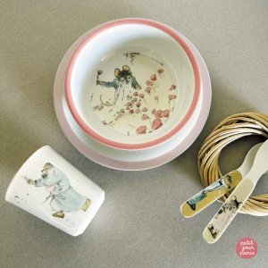 Coffret cadeau 5 pièces ernest et célestine rose Petit jour paris