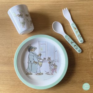Coffret repas 5 pièces ernest et célestine - rataplan Petit jour paris