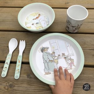 Coffret repas 5 pièces ernest et célestine - rataplan Petit jour paris