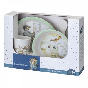 Coffret repas 5 pièces ernest et célestine - rataplan Petit jour paris