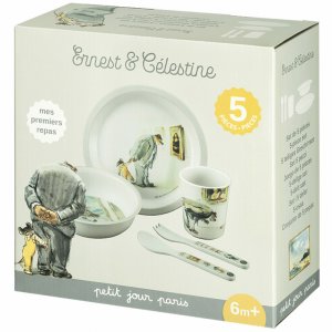 Coffret repas 5 pièces ernest et célestine - au musée Petit jour paris