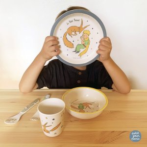 Coffret repas 5 pièces le petit prince - bleu Petit jour paris