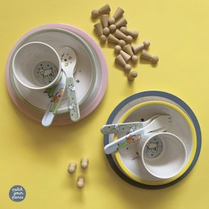 Coffret repas 5 pièces le petit prince - bleu Petit jour paris