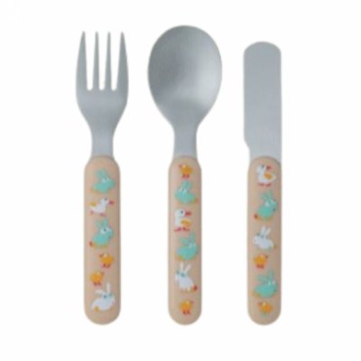 Set 3 couverts pour bébé la ferme