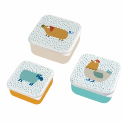 Set de 3 lunch box la ferme