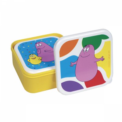 Set de 3 lunch box barbapapa