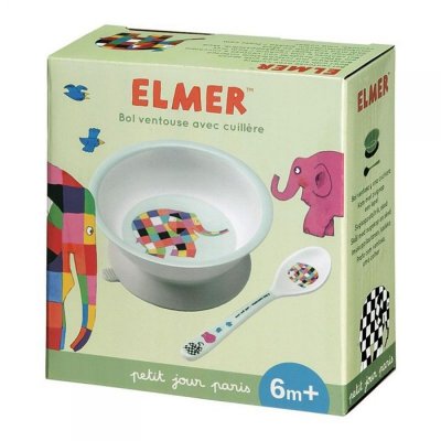 Bol ventouse et cuillère elmer