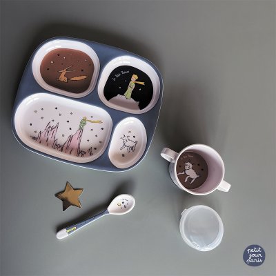 Plateau à 4 compartiments le petit prince