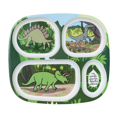 Plateau à 4 compartiments les dinosaures