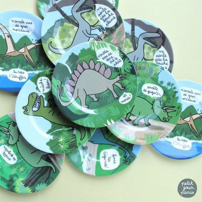 Lot de 3 cuillères les dinosaures