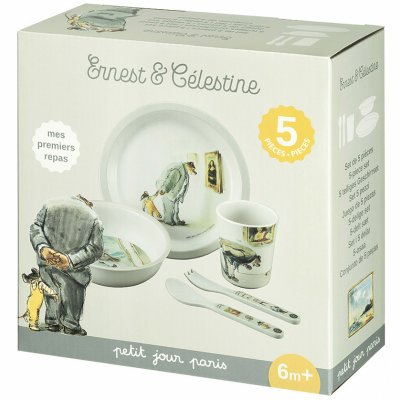 Coffret repas 5 pièces ernest et célestine - au musée