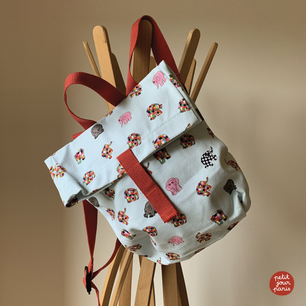 Sac à dos mini-coursier elmer Petit jour paris