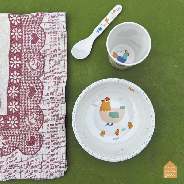 Timbale bébé les animaux Petit jour paris