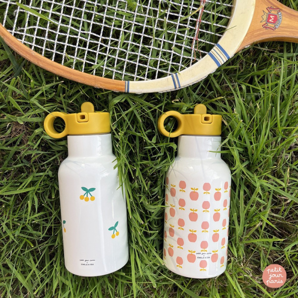 Gourde enfant isotherme cerise émilie et ida Petit jour paris