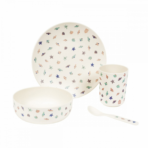 Coffret repas 4 pièces la mer Petit jour paris